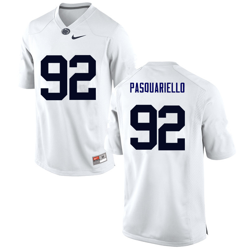 NCAA Nike Men's Penn State Nittany Lions Daniel Pasquariello #92 College Football Authentic White Stitched Jersey PRZ3398JQ